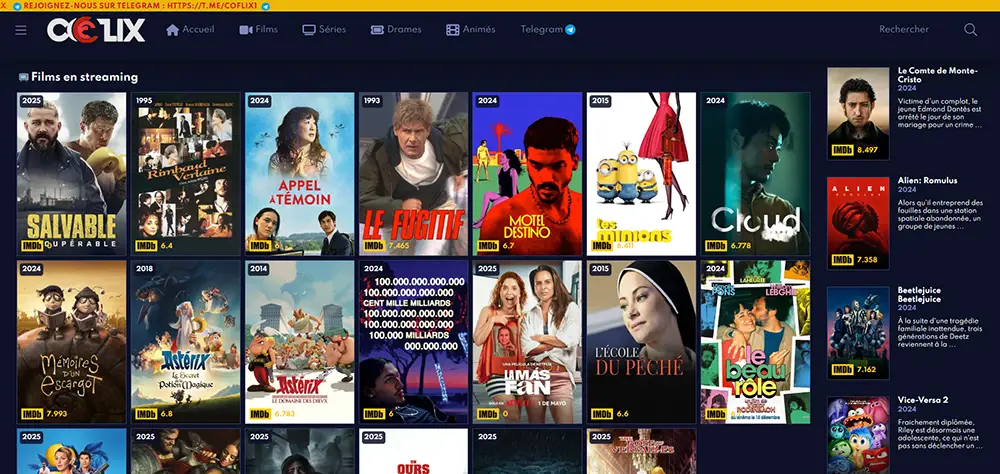 coflix page principale