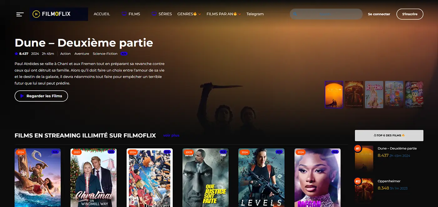 Filmoflix capture d'écran