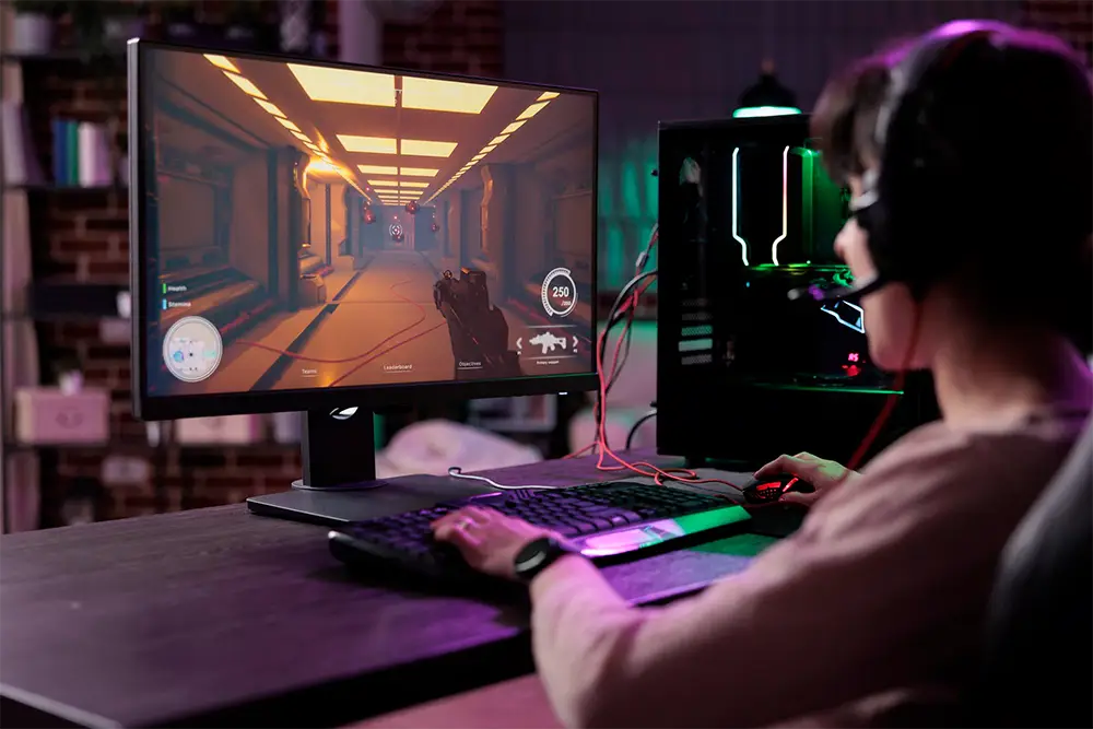 gamer jeux vidéos