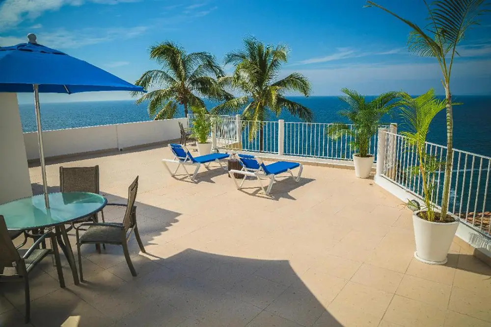 terrasse en bord de mer