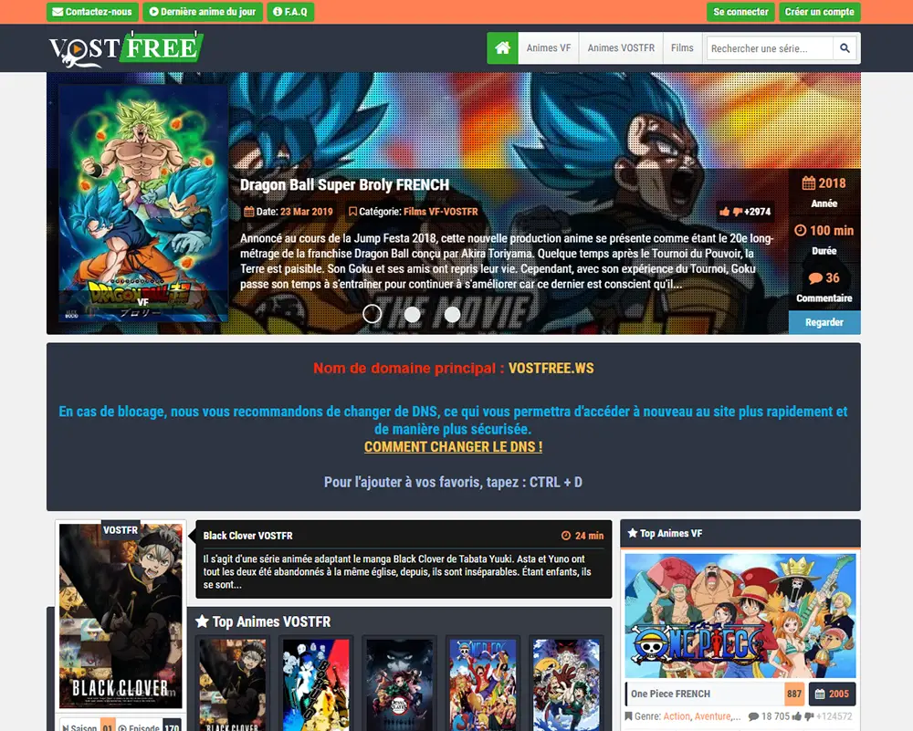 vostfree.ws capture d'écran