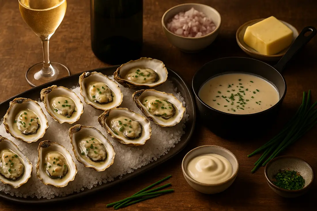 recette huitres et champagne