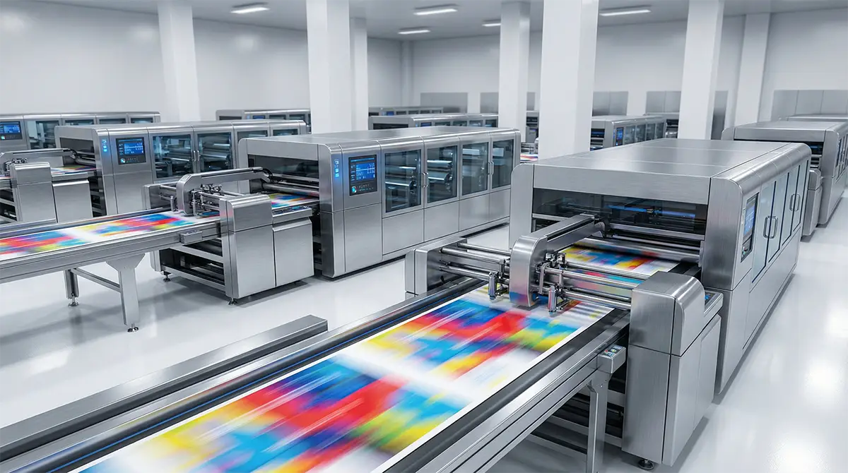 Imprimerie numérique moderne avec machines rapides pour des délais de livraison courts