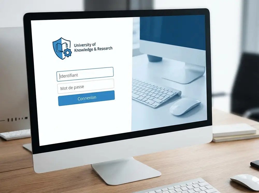 Interface de connexion du Webmail Rennes avec champs identifiant et mot de passe
