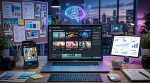 Générateur de vidéos par IA : un outil clé pour booster les taux de conversion publicitaire alt="Générateur de vidéo par IA pour publicité - interface de création automatique de contenu vidéo marketing"